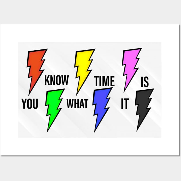 POWER RANGERS "YOU KNOW WHAT TIME IT IS" Wall Art by TSOL Games